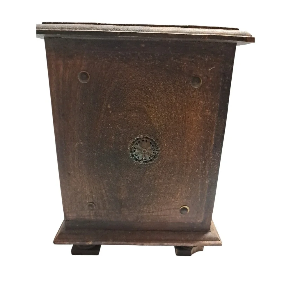 Antique‎ Vintage Heavy Wooden 9 Drawer Spice Cabinet Apothecary Chest